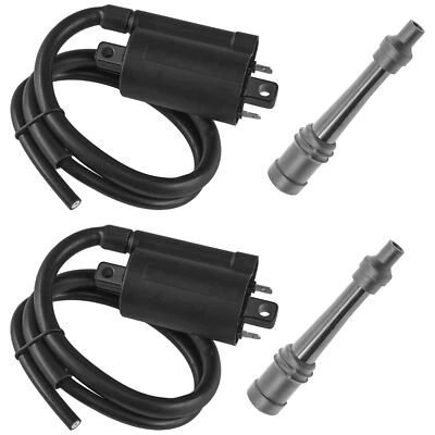 4VR-82320-00-00 Ignition Coil & Cap For Yamaha V STAR 650 XVS650 Classic 1998-10 - Image 1 of 4