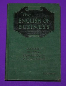 VTG 1942 The English of Business Hagar Wilson Hutchinson Blanchard HC Book - Picture 1 of 7