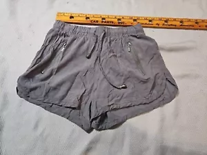 Wet Seal Shorts Womens Small Gray Pull On Drawstring Zip Pocket Mini Casual Pant - Picture 1 of 10