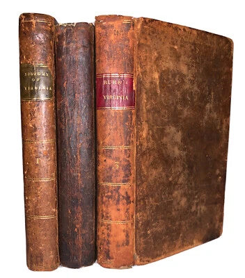 1804, 1st Ed, THE HISTORY OF VIRGINIA, by JOHN BURK, 3 VOLUMES, AMERICAN HISTORY - Image 1 of 4