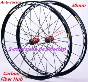 700c Road Bike Aluminum Alloy Wheelset Carbon Bearing Straight Pull V Brake Hub - Picture 1 of 21
