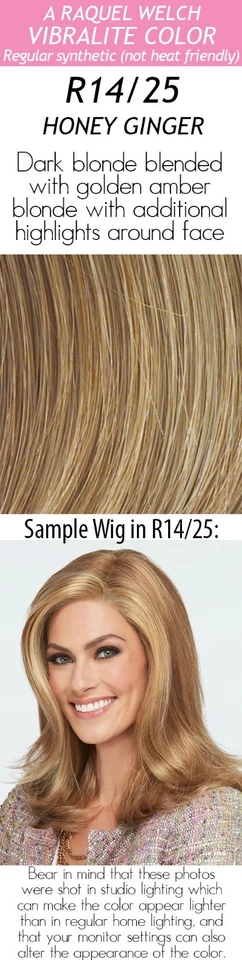 Raquel Welch R14/25 Honey Ginger Wig Play It Straight by HAIRUWEAR