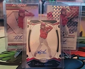 2021 Mickey Moniak 2021 3 Rookie Autographs Lot, Mosaic, Certified, XR Angels - Picture 1 of 7