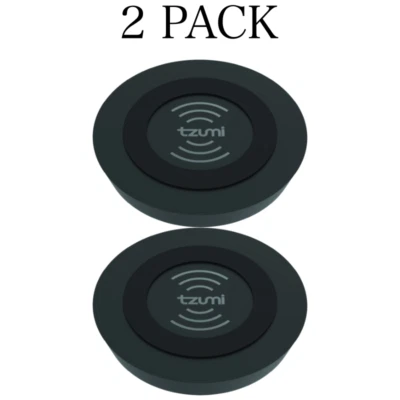 Tzumi Wireless Charging Pad 5W Work Qi Enabled Devices iPhone X 8 8 Plus 2 Pack - Image 1 of 4