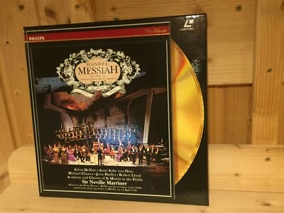 Signed ANNE SOFIE VON OTTER Handel Messiah Marriner PHILIPS LASERDISC Signiert - Bild 1 von 4