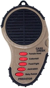 Cass Creek 010 Ergo Electronic Predator Call, 5 Authentic Calls, Brown Plastic, - Picture 1 of 1