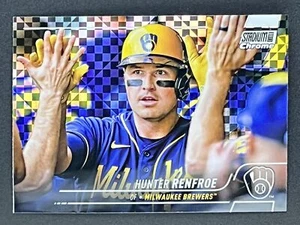 HUNTER RENFROE 2022 Stadium Club Chrome X-Fractor #377 Milwaukee Brewers - Foto 1 di 2