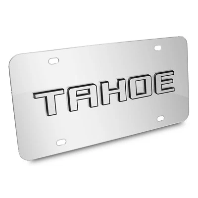 Chevroelt Tahoe 3d Nameplate Chrome Stainless Steel License Plate    Made in USA - Imagem 1 de 4