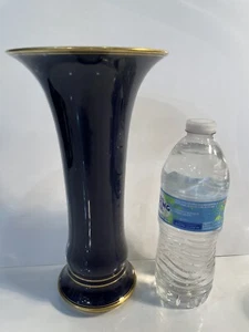 Antique French Sevres Cobalt Blue & Gilt 10” Vase Date Code 1882 - Picture 1 of 11