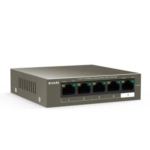 Tenda POE Switch Ethernet 5 Ports 10/100 Mbps TEF1105P-4-63W Switch Poe 4 Por... - Photo 1/8
