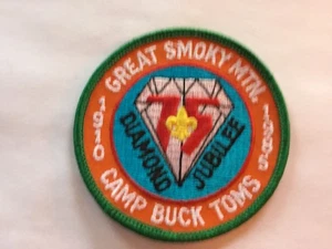 1985 Camp Buck Toms pocket patch 75th Anniversary - Picture 1 of 1