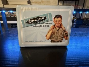 Blackjack Kaugummi Sammlerdose Vintage, 10 Stück, 50 Stück, geprägtes Metalletui - Bild 1 von 1