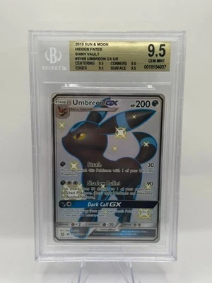 POKEMON UMBREON GX HIDDEN FATES SHINVY VAULT SV69 BGS TRUE GEM MINT INVEST RARE - Image 1 of 2