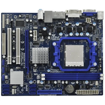 ASROCK 880GM-LE FX Motherboard Socket AM3+/AM3 AMD 880G DDR3 Micro -ATX - Image 1 of 2