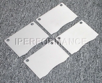 Titanium Brake Pad Shim Heat Shield Set for Fiat 1600, 1962-1965, Front - Image 1 of 3