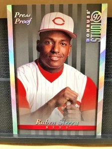 1997 Donruss Studio Silver Press Proof - Cincinnati Ruben Sierra, Card #26-EX+ - Bild 1 von 14