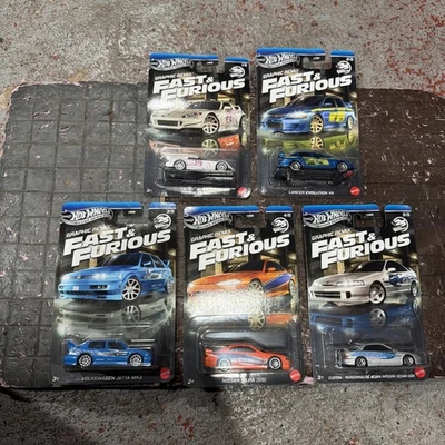 Juego de remixes gráficos Hot Wheels Silver Series Fast & Furious 2025 Foto 1 de 4