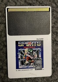 TV Sports Football Turbo Grafx 16 HuCard Cartridge Only