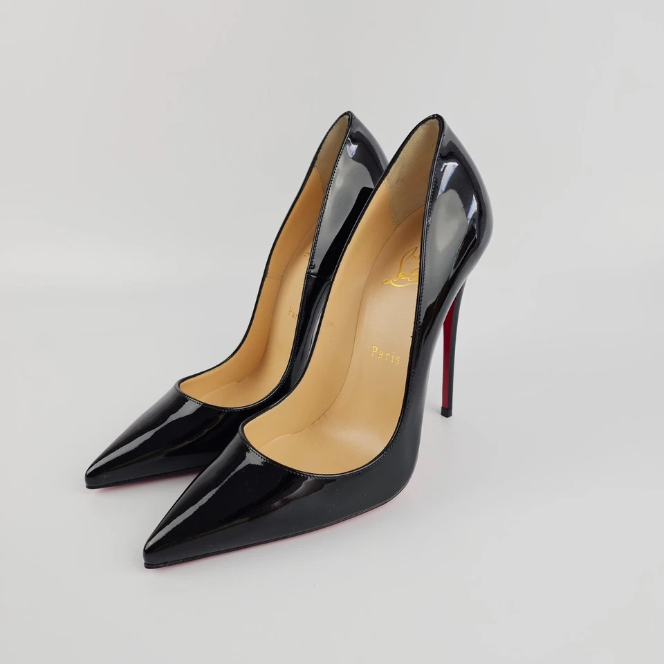 Christian Louboutin so Kate 39 Black Patent Leather 120 HEELS PUMPS Shoes 9