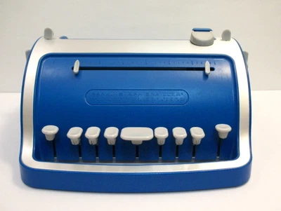 Perkins APH Brailler Blue Mechanical Braille Typewriter School For The Blind - Image 1 of 4