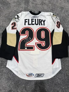 MARC ANDRE FLEURY WBS Wilkes Barre Penguins SIGNED Auto Pro JERSEY Fanatics COA - Picture 1 of 4