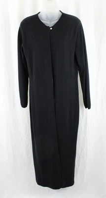 Cárdigan suéter grande Vera Wang para mujer negro 100 % cachemir manga larga Foto 1 de 4