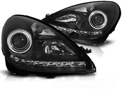 Xenon Scheinwerfer DRL LED Tagfahrlicht für Mercedes SLK R171 Black 04-11 B-Ware - Bild 1 von 4
