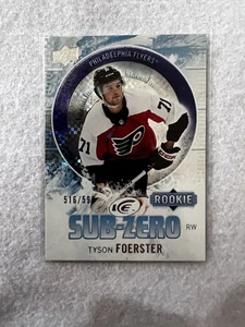 Tyson Foerster 2023-24 UD ICE Sub-Zero Rookie /599 #SZ-68 Philadelphia Flyers - Picture 1 of 2