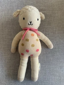Cuddle And Kind 20” Lucy The Lamb Hand Knit Plush Stuffed Animal - Picture 1 of 8
