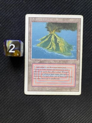 Volcanic Island – Revised Edition – Dual Land – Vintage MTG – MP – 1994 - Image 1 of 2