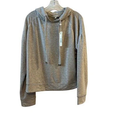 Sudadera con capucha recortada gris para mujer Max Studio talla M Foto 1 de 4
