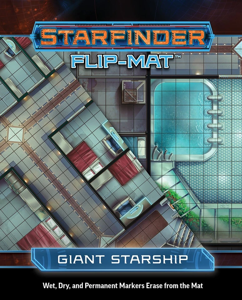 Starfinder (RPG) Flip-Mat: Giant Starship - Image 1 of 1