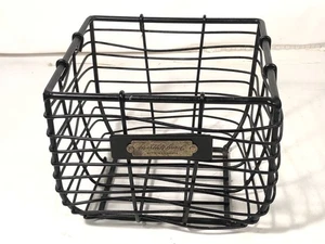 Hearth & Hand Magnolie schwarz klein Draht Aufbewahrungskorb Eimer Joanna Bad 6"x6"x5" - Bild 1 von 12