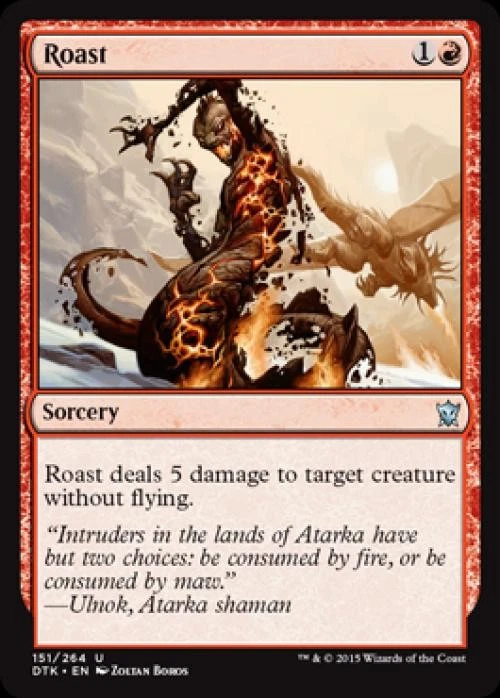Roast - Medium Play MTG Dragons of Tarkir - Image 1 of 1