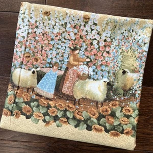 Benartex Willow Woolkeepers Carol Enders- 1 Yard and 20” - Sheep Fabric - VTG - Picture 1 of 6