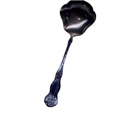Vintage Manchester Mfg. Co. Silver-plate Sauce/Gravy Ladle. Orchid Pattern - Image 1 of 4