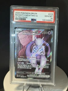 2025 Team Rocket's Mewtwo ex 213/182 Sv10: Destined Rivals Holo - Picture 1 of 2