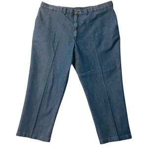 Haggar Jeans 44x29 (FITS 44x26.5) Blue Classic Premium Stretch Denim Grandpa - Picture 1 of 23