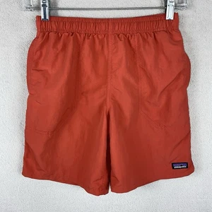 Patagonia Baggies Shorts 7" Lined Kids L Orange Outdoors Hiking Swimming Nylon - Picture 1 of 6