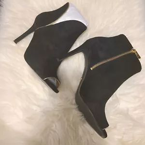 Stivaletti Michael Kors Harper neri in pelle scamosciata taglia 9 - Foto 1 di 2