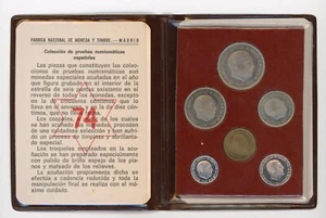 España España 1974 Prueba Oficial Set 10, 50 Ctms 1, 5, 25 y 50 Pts - Imagen 1 de 3