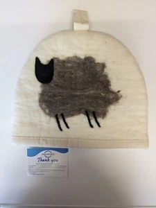 Large Glaciart One Woolen Felt Tea Cosy With Sheep Image - Picture 1 of 4
