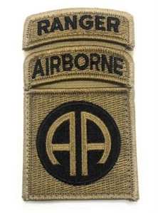 82nd Airborne OCP Patch w/ABN and RANGER tab sewn together W/ hook fastener (EA) - Picture 1 of 1