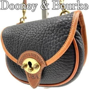 Dooney & Bourke Gürteltasche schwarz Leder Vintage Cavalry Mini Crossbody RAR! - Bild 1 von 8