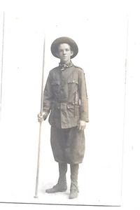 Boy Scout Portrait, Jamestown, New York RPPC - Picture 1 of 2