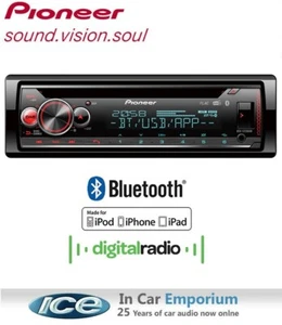 Pioneer DEH-S720DAB Car Stereo, Bluetooth DAB Radio USB AUX Spotify iPhone - Picture 1 of 1