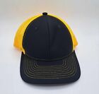 Black/Yellow Men's Trucker Hat Cap