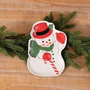Lustiger Weihnachtsteller in Schneemannform - Bild 1 von 1