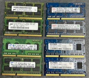 2 x 2GB DDR3 Laptop RAM Mixed Brands - Picture 1 of 5