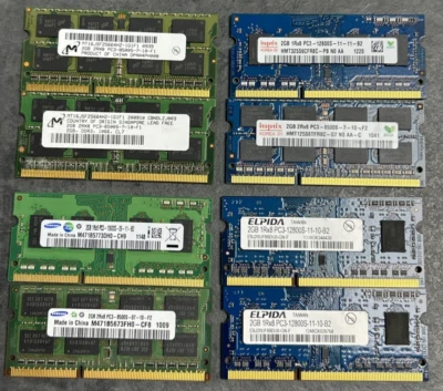 2 x 2GB DDR3 Laptop RAM Mixed Brands - Image 1 of 4
